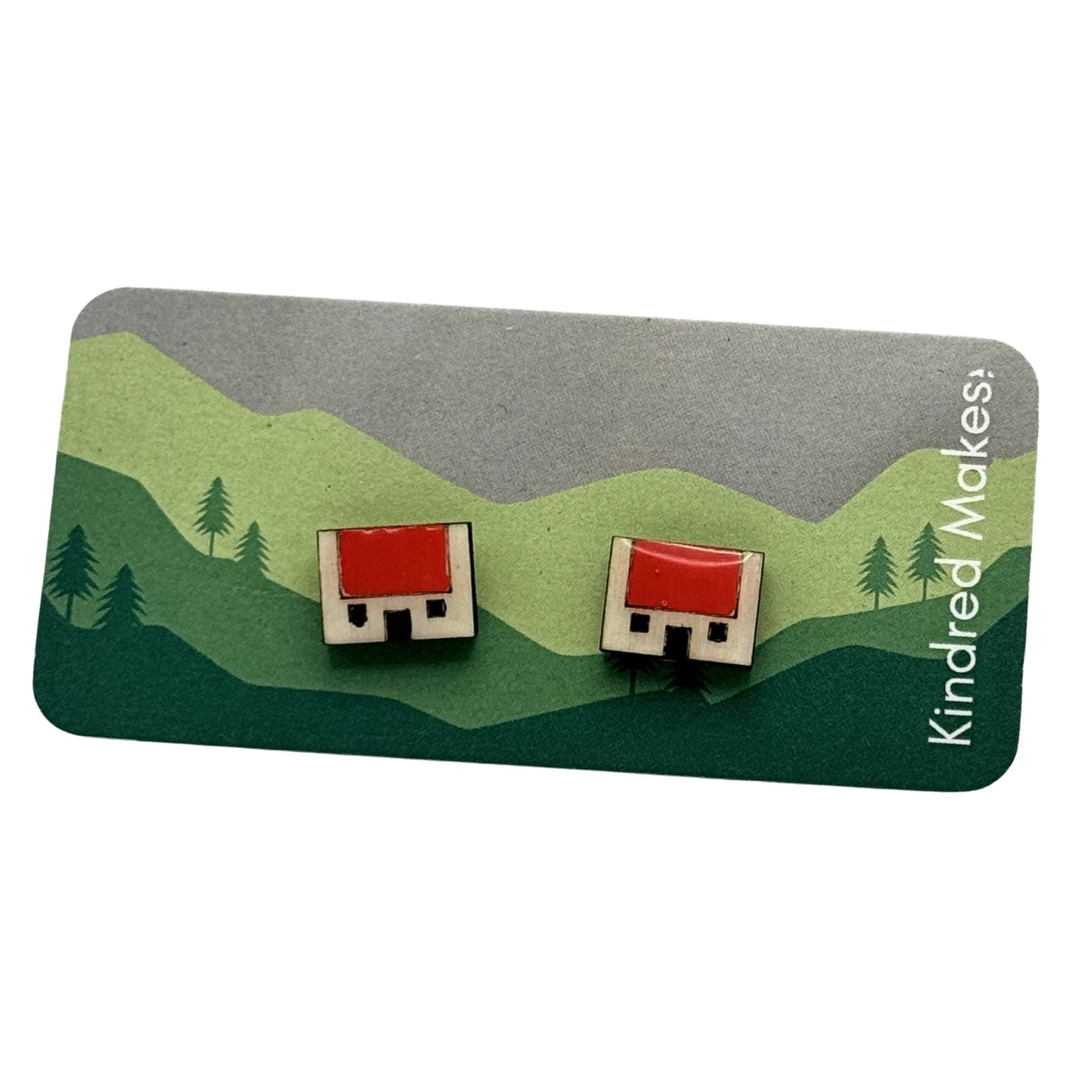 Bothy Red Roof Stud Earrings