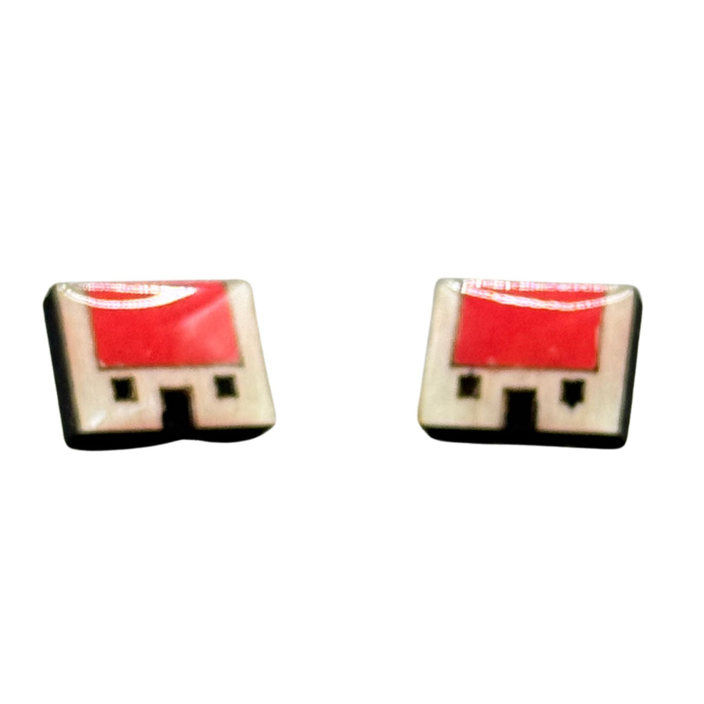 Bothy Red Roof Stud Earrings